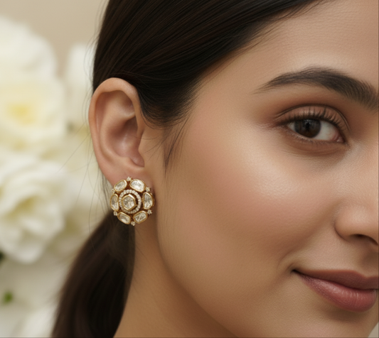 Aakriti moissanite studs