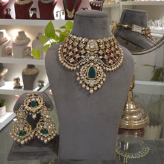 Amaanat polki choker set