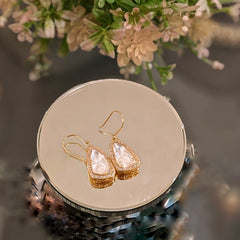 Aishani Moissanite Silver Earrings