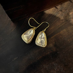 Aishani Moissanite Silver Earrings