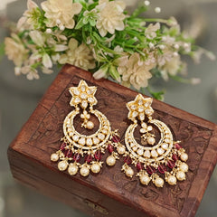 Aditri Moissanite chaandbali Earrings