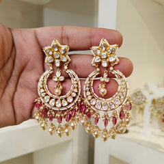 Aditri Moissanite chaandbali Earrings