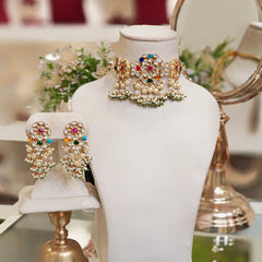 Chandini Paachi Kundan Set