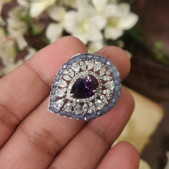 Ragini Purple AD Ring