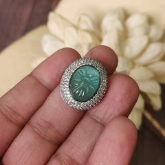 Anusha Mint Green Ring