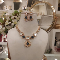 Vidhi Blue Polki Set