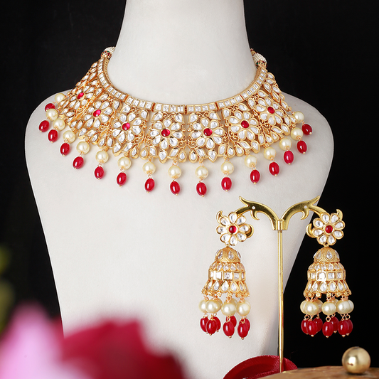 Rakhi Polki Choker Set