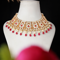 Rakhi Polki Choker Set