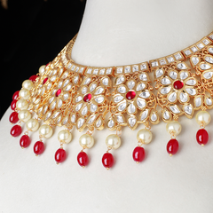 Rakhi Polki Choker Set