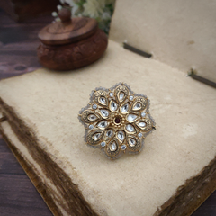 Jaya Polki Ring (Grey)