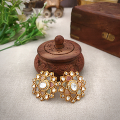 Kaneesha Multicoloured Polki Studs