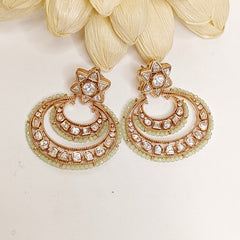 Mahira Mint Green Polki Chaandbali