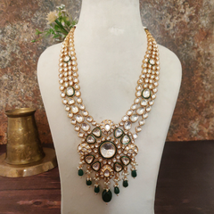 Meenaxi Kundan Long Haar Set