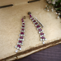 Milaan Pink AD Earrings