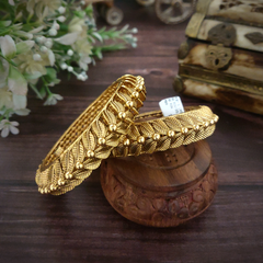 Rahu Antique Gold Plated bangles
