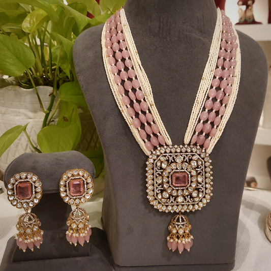 Rekha Polki Long set