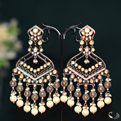 Rivisha Polki Chaandbali Silver