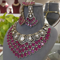 Sabrina polki necklace set