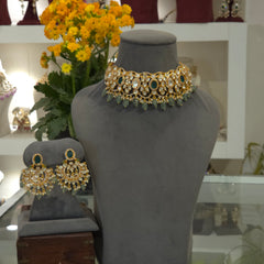 Renee moissanite polki choker set