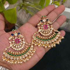 Manjula moissanite polki chaandbali