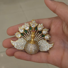 Peacock Ad brooch