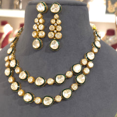 Milo moissanite polki set
