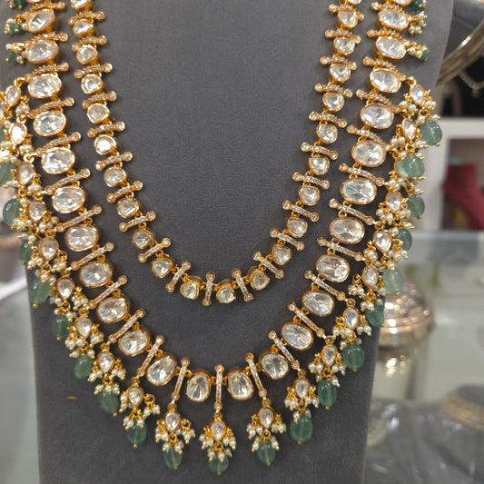 Harini moissanite polki set