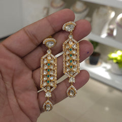 Naaz moissanite polki earrings