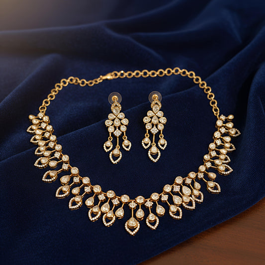 Beena moissanite neckline set