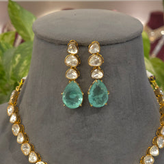 Asvi moissanite polki set