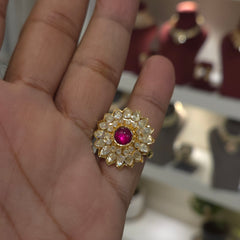Priya moissanite polki ring