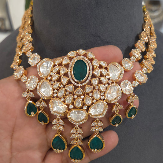Nitya polki necklace set