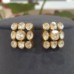 Aman Moissanite polki necklace set