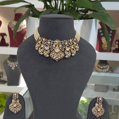 Vibha moissanite polki choker set
