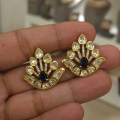 Vashi moissanite polki studs
