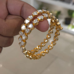 Ramna moissanite polki bangles