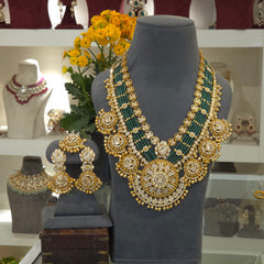 Mehnaz heritage moissanite polki set