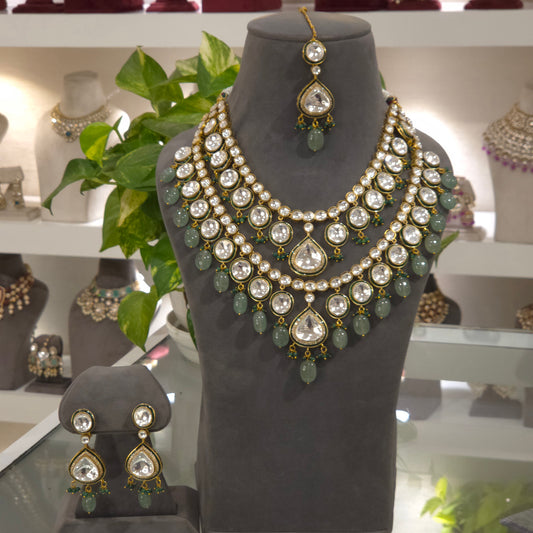 Jasica polki kundan set