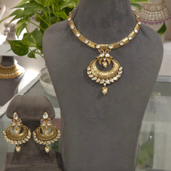 Varsha antique kundan polki set