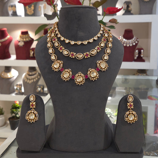 Ruhani moissanite polki set