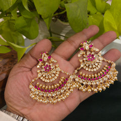 Manjula moissanite polki chaandbali
