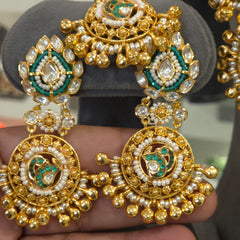 Mehnaz heritage moissanite polki set