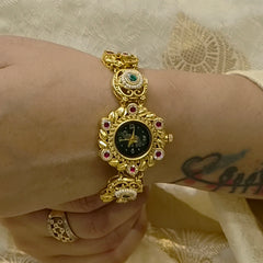 Riza antique gold watch