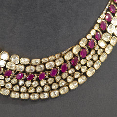 Amritaa Mossanite Polki set