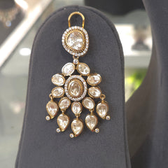 Shazia moissanite polki necklace set