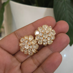 Smitha moissanite polki studs