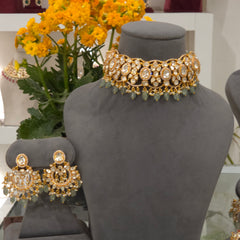 Renee moissanite polki choker set