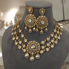 Parisha moissanite polki set