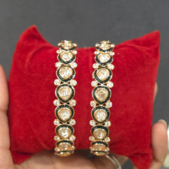 Himanshi kundan polki bangle