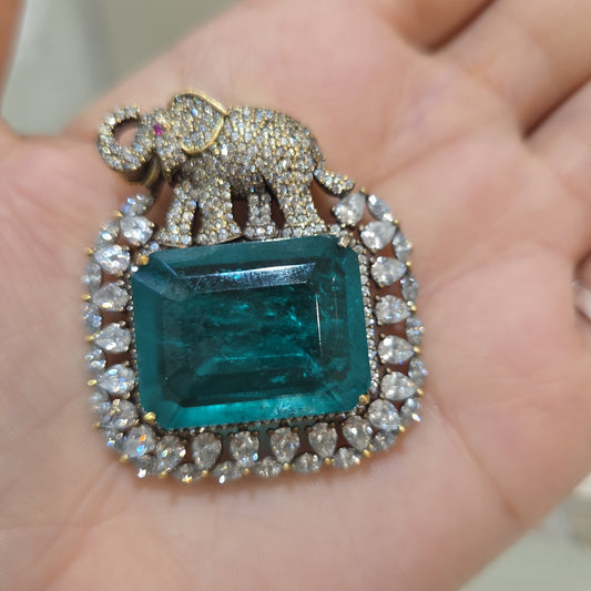 Gajendra doublet brooch